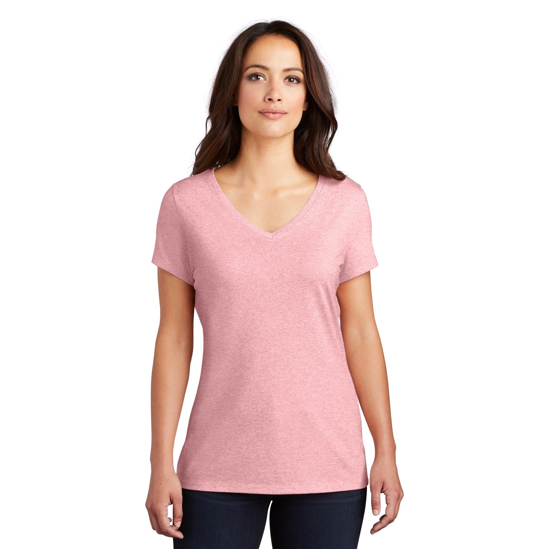 District-District® Women's Perfect Tri® V-Neck Tee. DM1350L-MedTech-23